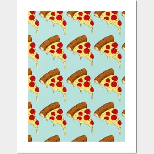 Cheese Pizza Pattern Posters and Art